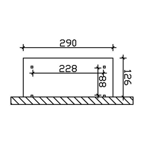 SKANHOLZ Kaminholzunterstand »Paul 2«, BxHxL: 290 x 243 x 126 cm, Nussbaum - braun (Rabatt: 19 %)