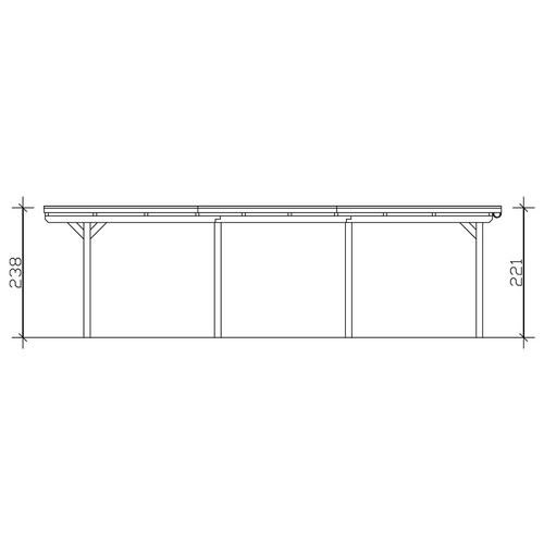 SKANHOLZ Carport »Emsland«, BxT: 354 x...