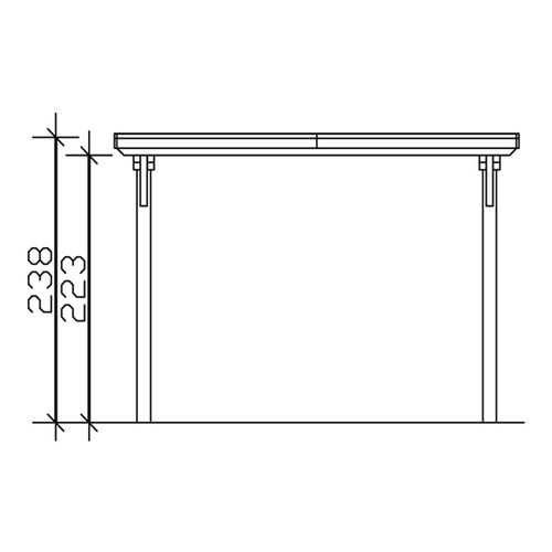 SKANHOLZ Carport »Emsland«, BxT: 354 x...