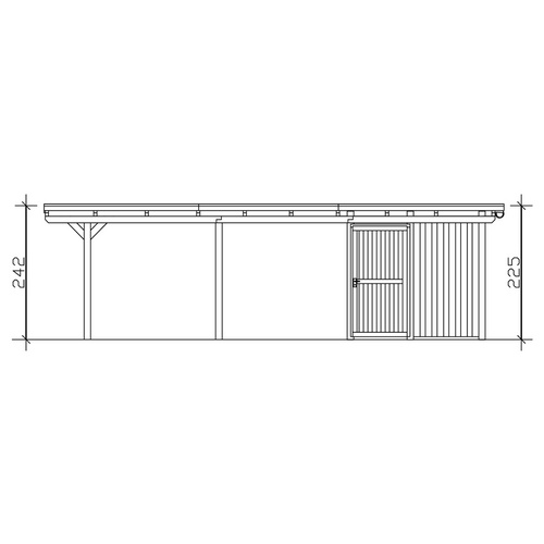 SKANHOLZ Carport »Emsland«, BxT: 404 x...