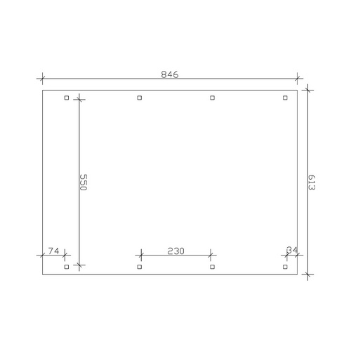 SKANHOLZ Carport »Emsland«, BxT: 613 x...