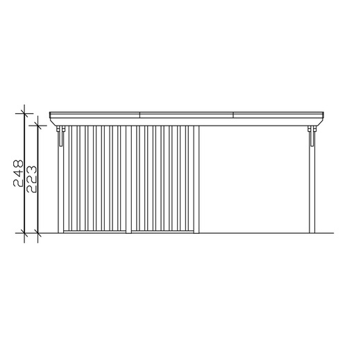 SKANHOLZ Carport »Emsland«, BxT: 613 x...