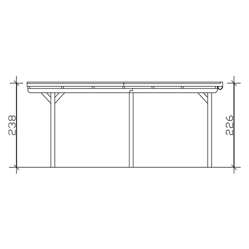 SKANHOLZ Carport »Emsland«, BxT: 354 x...