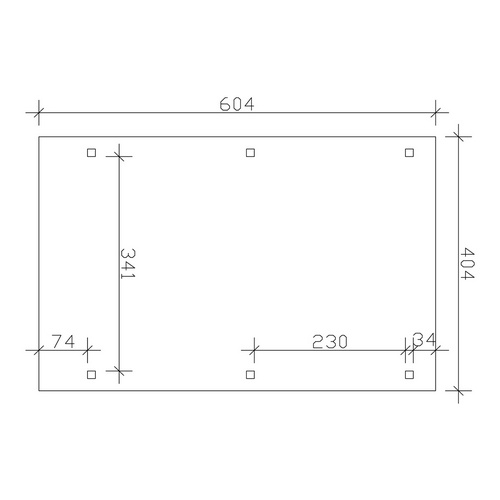 SKANHOLZ Carport »Emsland«, BxT: 404 x...