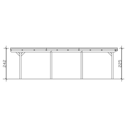 SKANHOLZ Carport »Emsland«, BxT: 404 x...