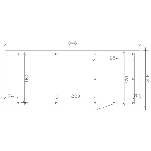 SKANHOLZ Carport »Emsland«, BxT: 404 x...