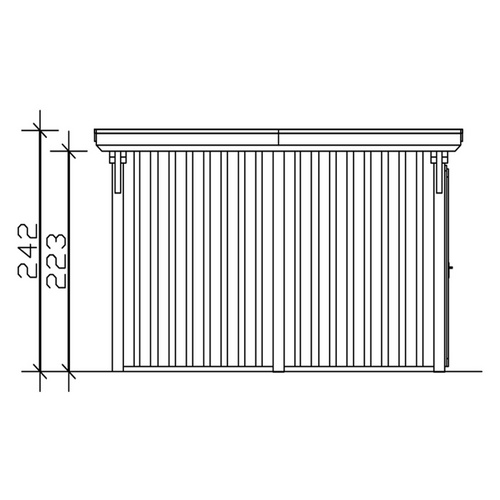 SKANHOLZ Carport »Emsland«, BxT: 404 x...