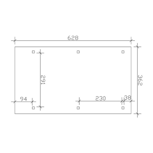 SKANHOLZ Carport »Wendland«, BxT: 362 ...