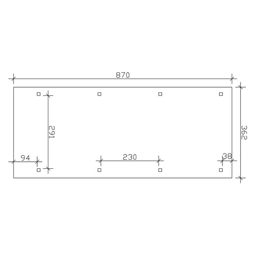 SKANHOLZ Carport »Wendland«, BxT: 362 ...