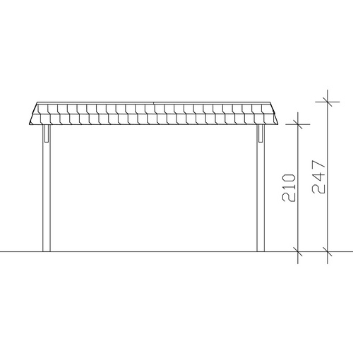 SKANHOLZ Carport »Wendland«, BxT: 409 ...