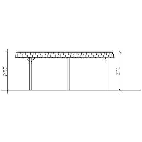 SKANHOLZ Carport »Wendland«, BxT: 630 ...