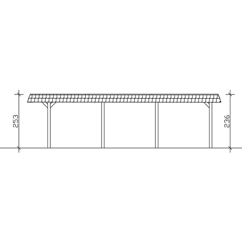 SKANHOLZ Carport »Wendland«, BxT: 630 ...