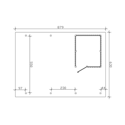 SKANHOLZ Carport »Wendland«, BxT: 630 ...