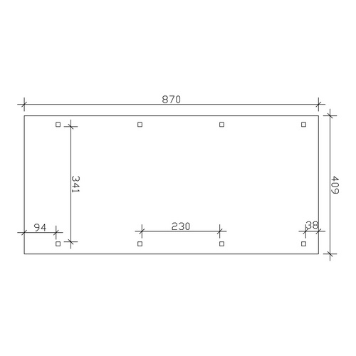 SKANHOLZ Carport »Wendland«, BxT: 409 ...