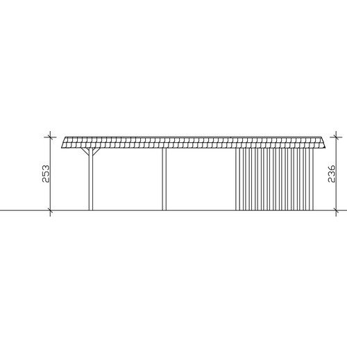 SKANHOLZ Carport »Wendland«, BxT: 630 ...