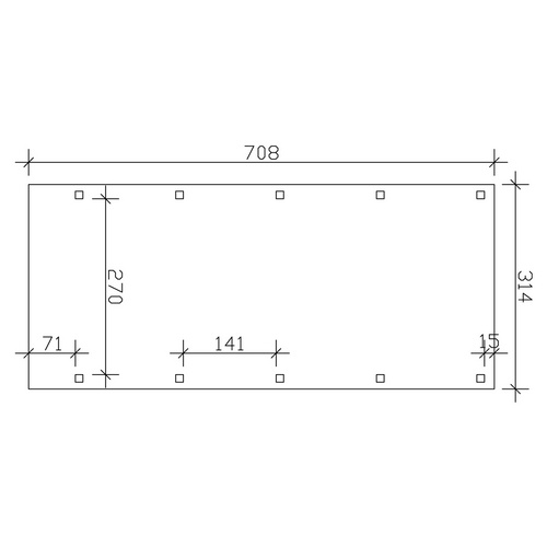 SKANHOLZ Carport »Friesland«, BxT: 314...