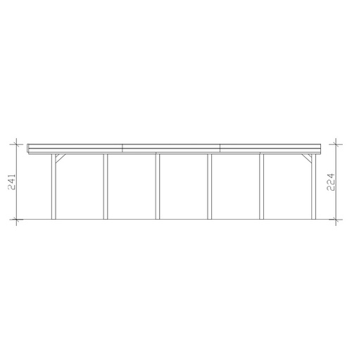 SKANHOLZ Carport »Friesland«, BxT: 314...