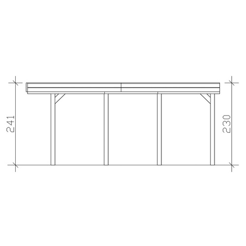 SKANHOLZ Carport »Friesland«, BxT: 397...