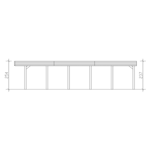 SKANHOLZ Carport »Friesland«, BxT: 557...