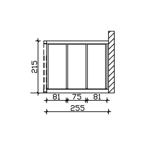 SKANHOLZ Seitenwand, B x H: 255  x 200  ...