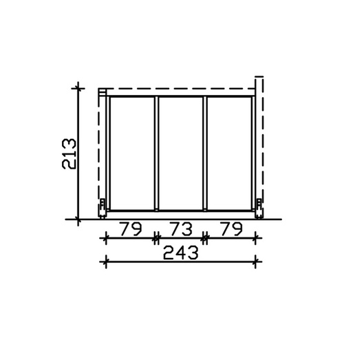 SKANHOLZ Seitenwand, BxH: 78,5 x 200 cm,...