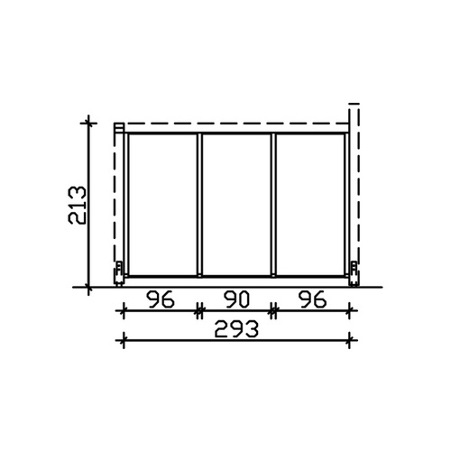 SKANHOLZ Seitenwand, B x H: 78,5  x 200 ...