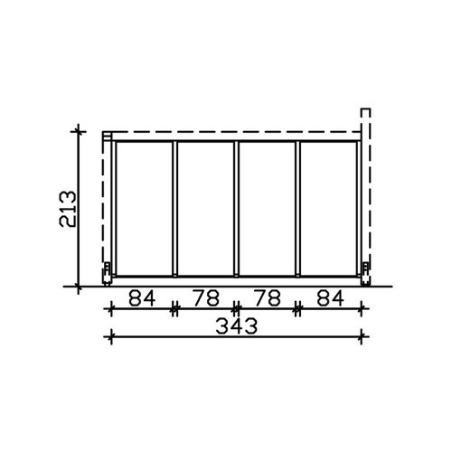 SKANHOLZ Seitenwand, B x H: 78,5  x 200 ...