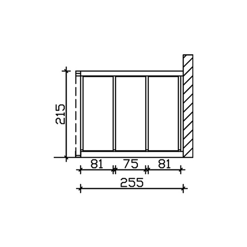 SKANHOLZ Seitenwand, B x H: 78,5  x 200 ...