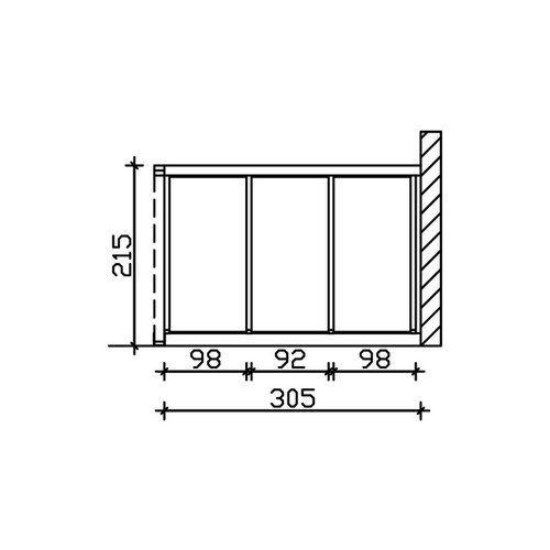 SKANHOLZ Seitenwand, BxH: 78,5 x 200 cm,...