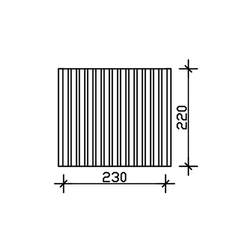 SKANHOLZ Seitenwand, BxH: 230 x 220 cm, ...