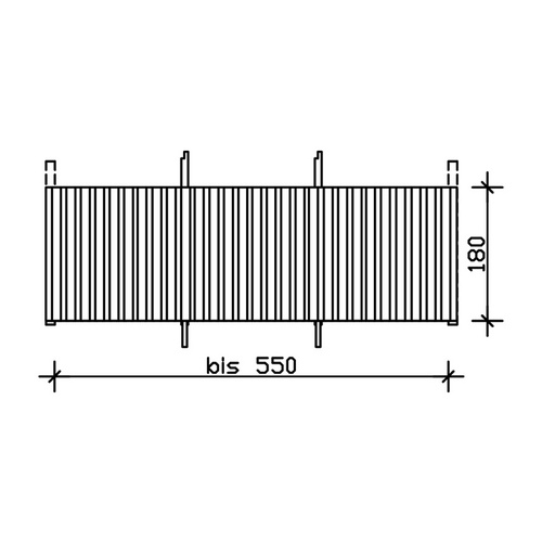 SKANHOLZ Rückwand, BxH: 550 x 180 cm, H...