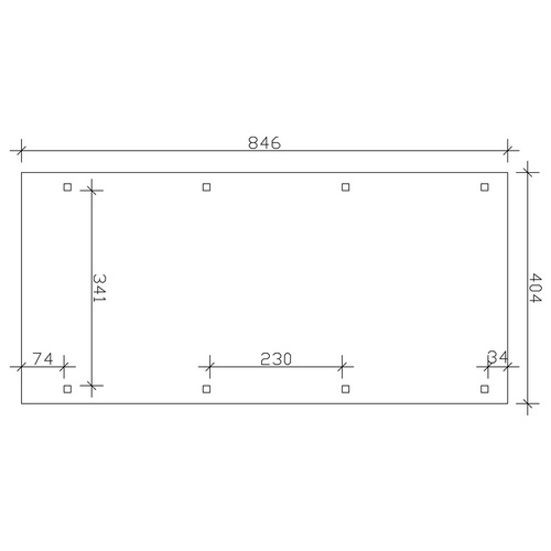 SKANHOLZ Carport »Emsland«, BxT: 404 x...