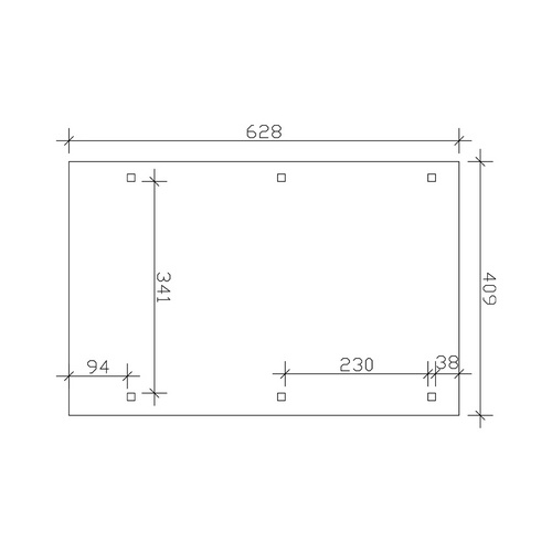 SKANHOLZ Carport »Wendland«, BxT: 409 ...