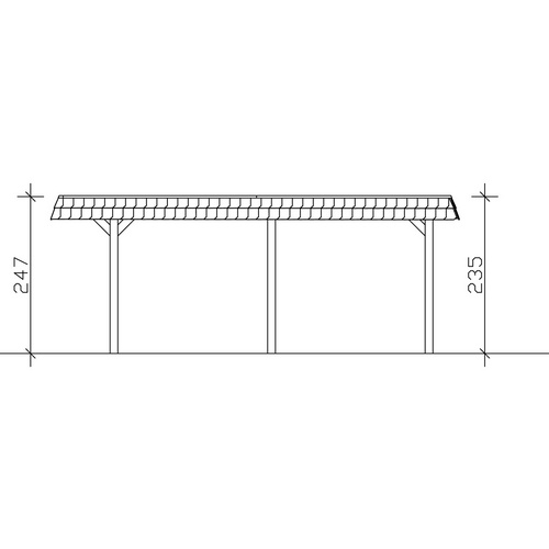 SKANHOLZ Carport »Wendland«, BxT: 409 ...