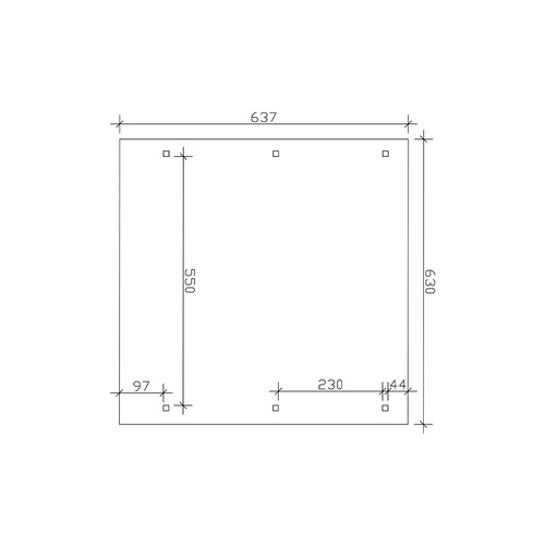 SKANHOLZ Carport »Wendland«, BxT: 630 ...