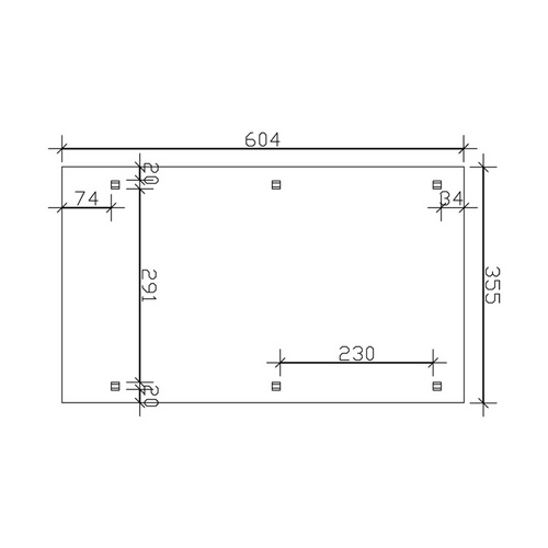 Thumbnail - SKANHOLZ Carport »Spessart«, BxT: 355 x 604 cm, Firsthöhe: 243 cm, farbbehandelt - grau