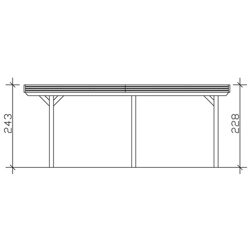 SKANHOLZ Carport »Spessart«, BxT: 355 ...