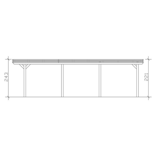 SKANHOLZ Carport »Spessart«, BxT: 355 ...