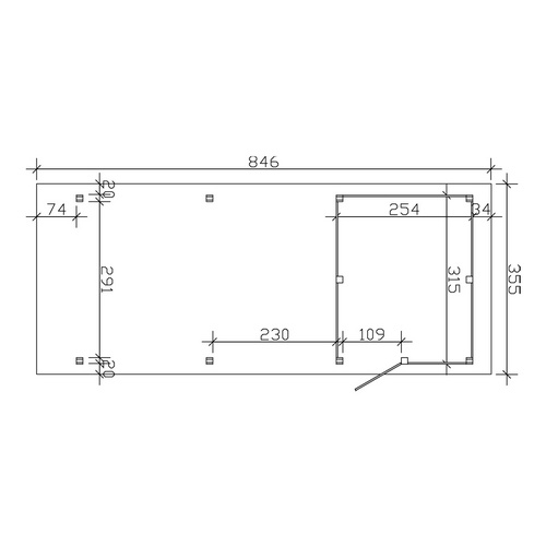 SKANHOLZ Carport »Spessart«, BxT: 355 ...