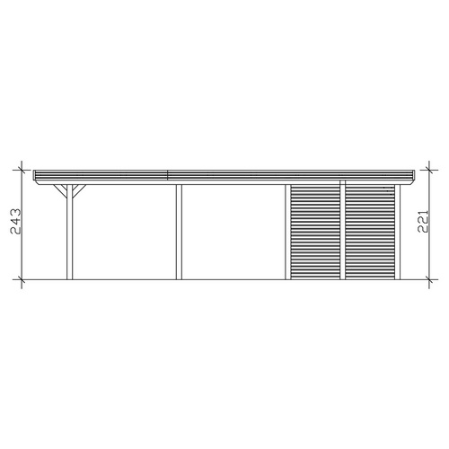 SKANHOLZ Carport »Spessart«, BxT: 355 ...