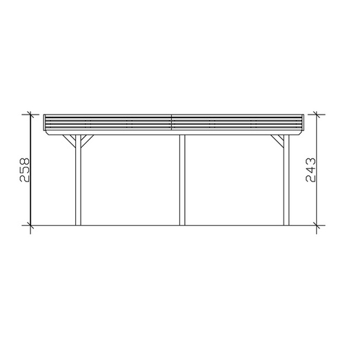 SKANHOLZ Carport »Spessart«, BxT: 611 ...