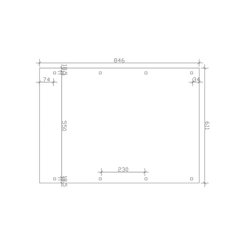 SKANHOLZ Carport »Spessart«, BxT: 611 ...