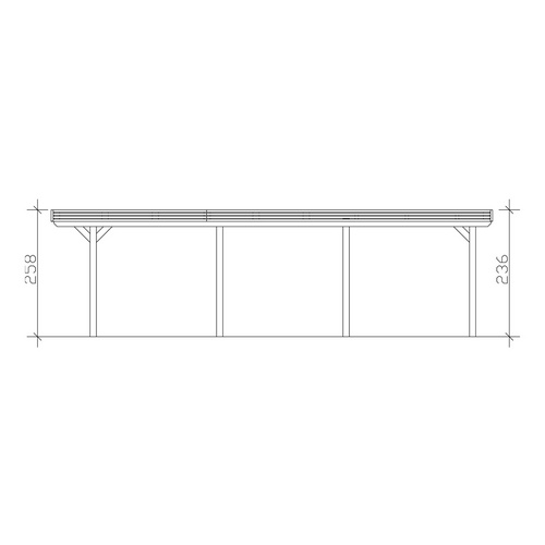 SKANHOLZ Carport »Spessart«, BxT: 611 ...