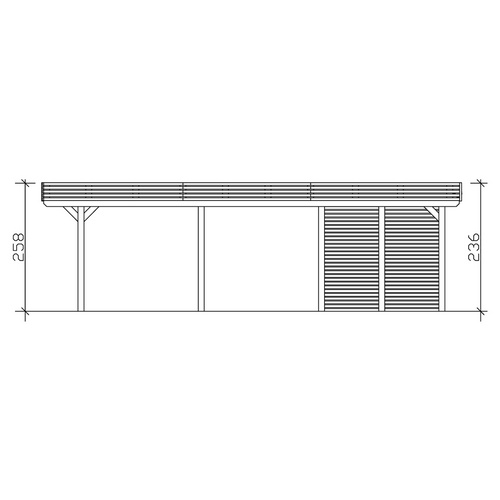 SKANHOLZ Carport »Spessart«, BxT: 611 ...