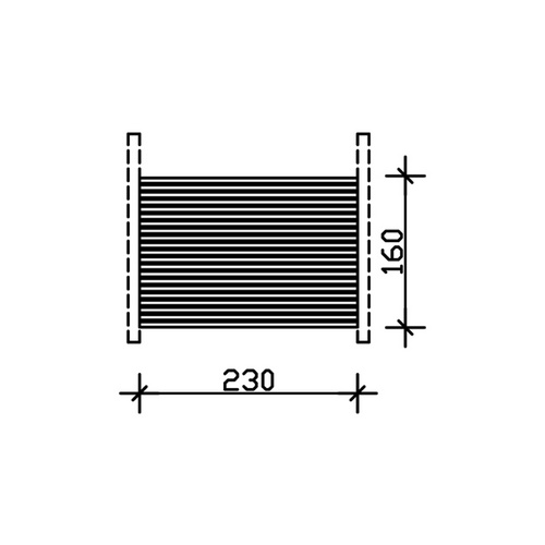 SKANHOLZ Seitenwand, Breite: 78,5 cm, sc...