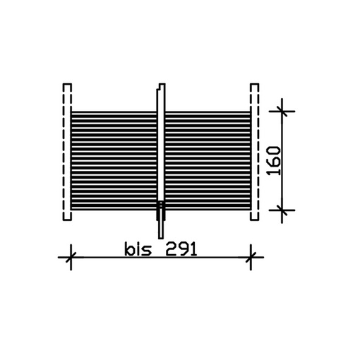 SKANHOLZ Rückwand, Breite: 291 cm, wei...