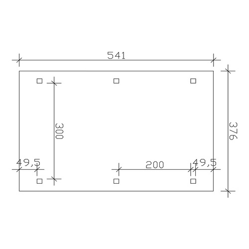 SKANHOLZ Carport »Franken«, BxT: 376 x...