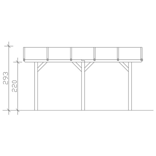 SKANHOLZ Carport »Franken«, BxT: 376 x...