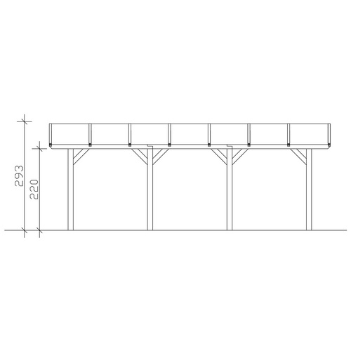 SKANHOLZ Carport »Franken«, BxT: 376 x...