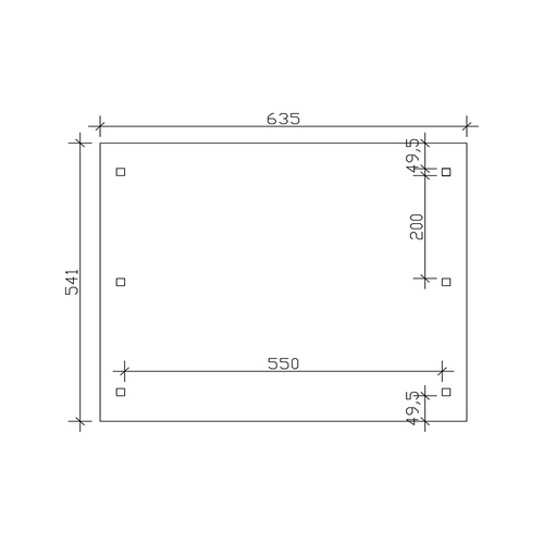 SKANHOLZ Carport »Franken«, BxT: 635 x...